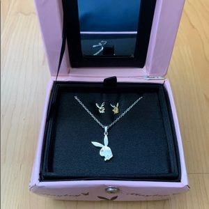 2008 Playboy Jewelry Set Necklace Earrings